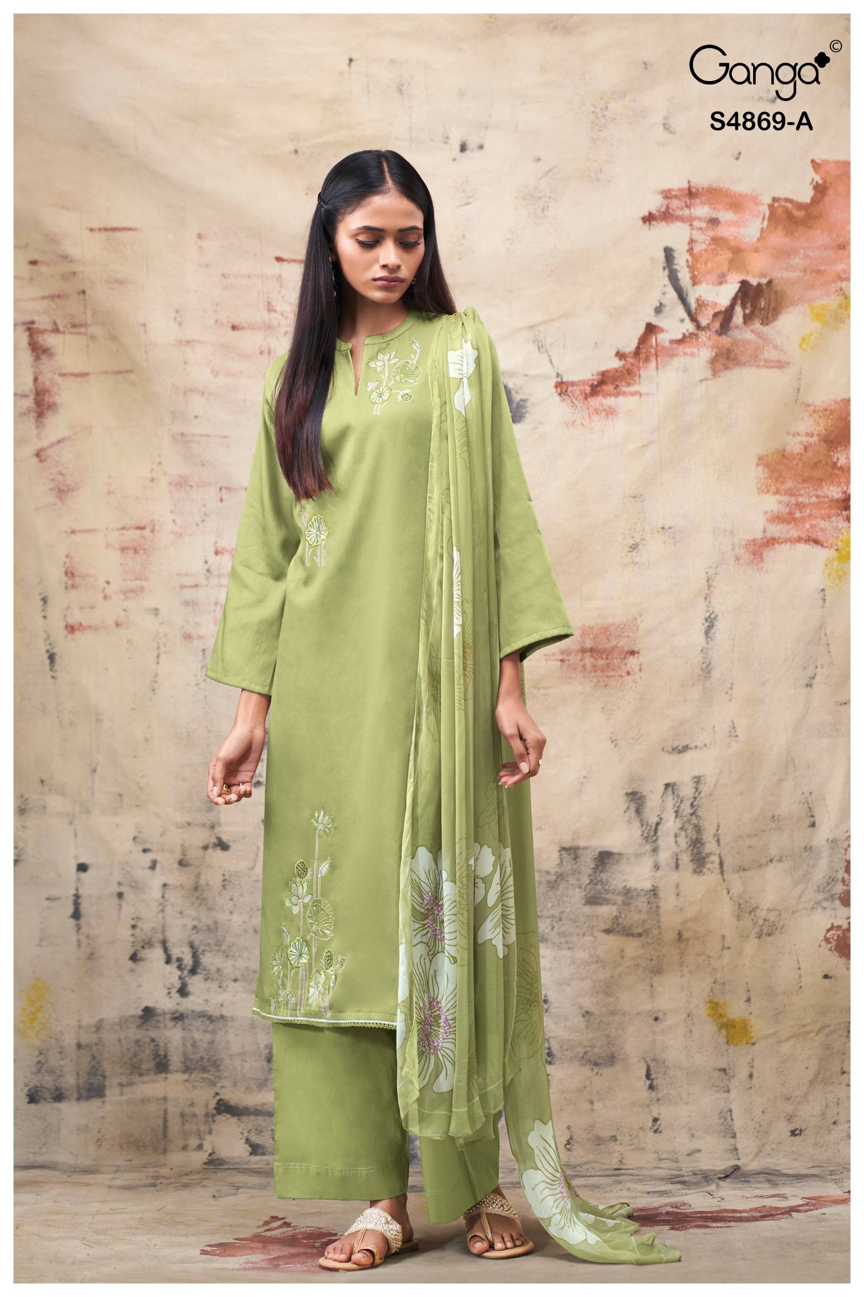EVIKAA 4869 Series By GANGAFASHION Stylish Beautiful Colourful COTTON SATIN Dresses At Wholesale Price
